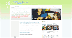 Desktop Screenshot of ontariocaregiverrecruit.com