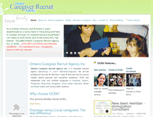 Tablet Screenshot of ontariocaregiverrecruit.com